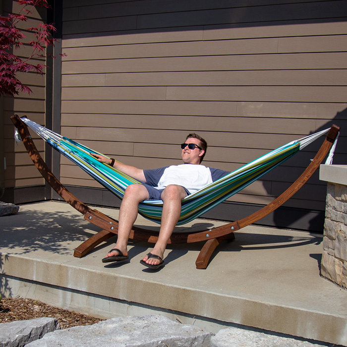 Bay Isle Home Holyoke Double Camping Hammock with Stand & Reviews Wayfair